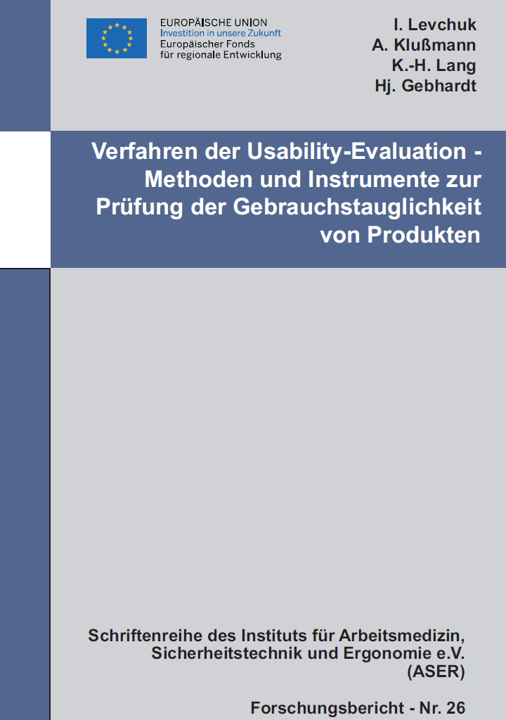 Verfahren der Usability-Evaluation - Methoden und Instrumente zur Prüfung der Gebrauchstauglichkeit von Produkten