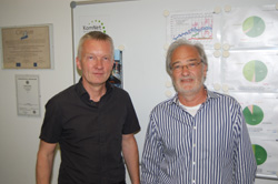 Prof. Dr. Ralf Pieper (Bergische Universität) und Safety Director Harald Gröner (RWE Generation SE, Essen)