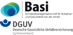 Logos von Basi und DGUV